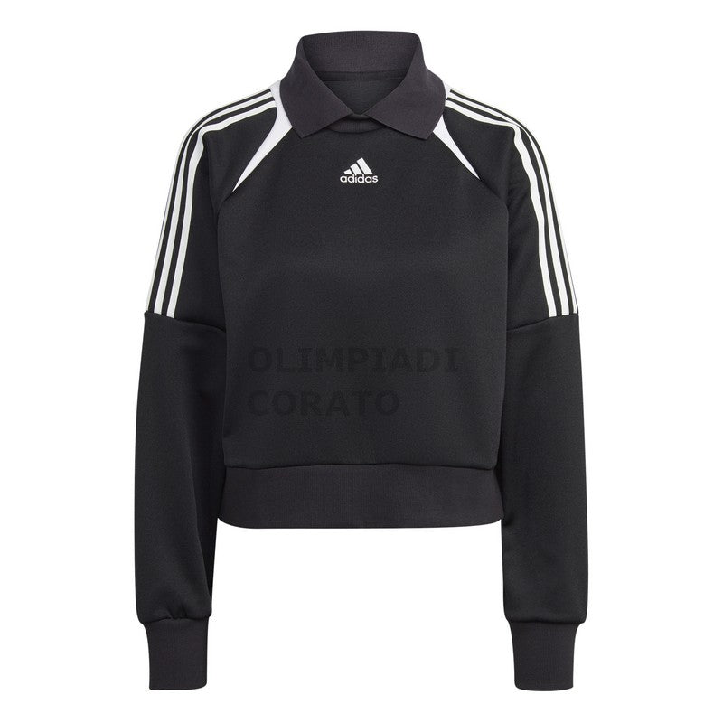 W FELPA BLACK/WHITE ADIDAS IC6640