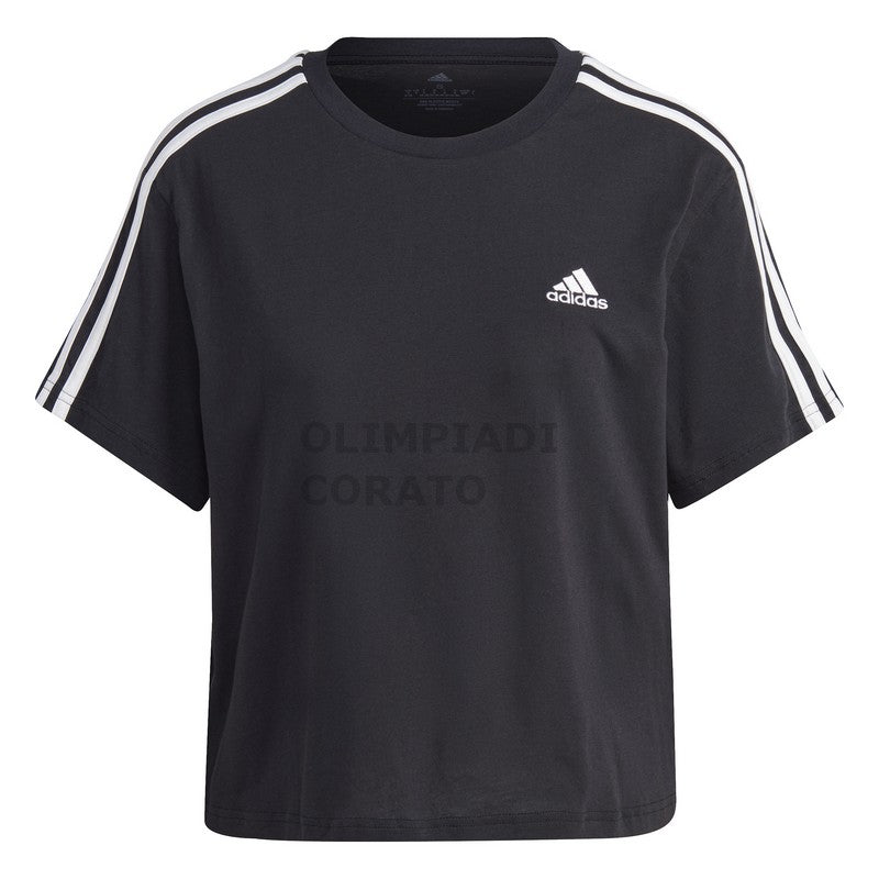 T-SHIRT TOP BLACK/WHITE ADIDAS HR4913