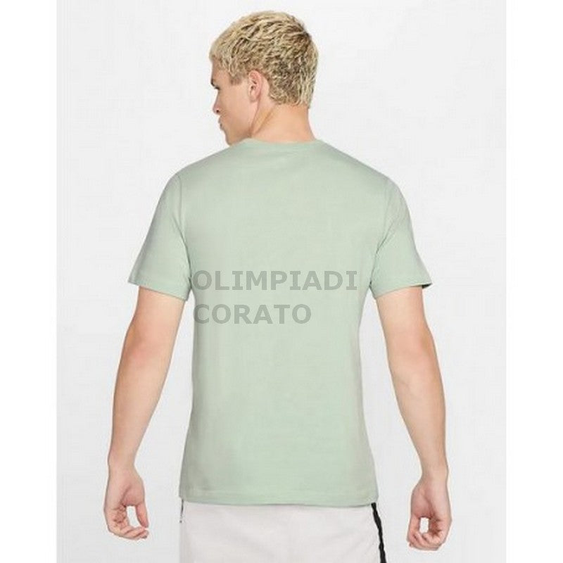 NIKE T-SHIRT TEE JUST DO IT SWOOSH SEAFOAM/WHITE AR5006-017