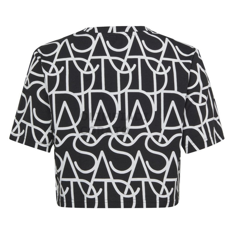 T-SHIRT BLACK/WHITE/SELUFU ADIDAS IB8914