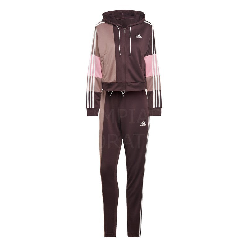 TUTA ADIDAS BOLD BLOCK W BORDEAUX