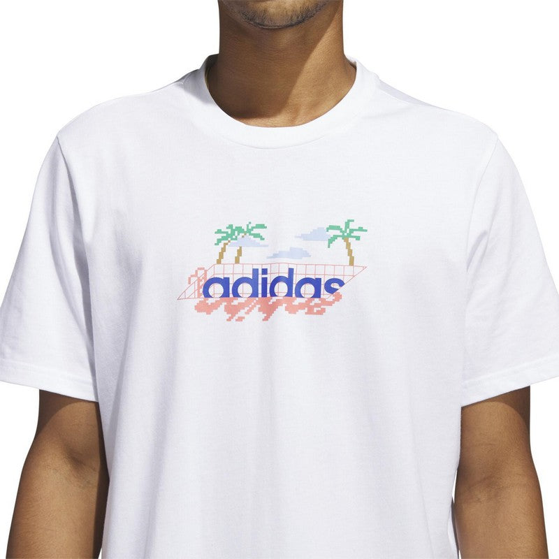 T SHIRT UOMO WHITE ADIDAS HS2528