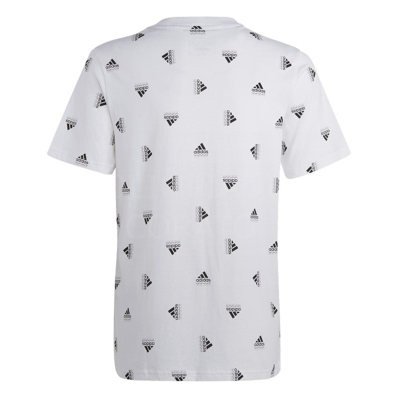 T-SHIRT BOY JUNIOR WHITE/BLACK ADIDAS HR6343