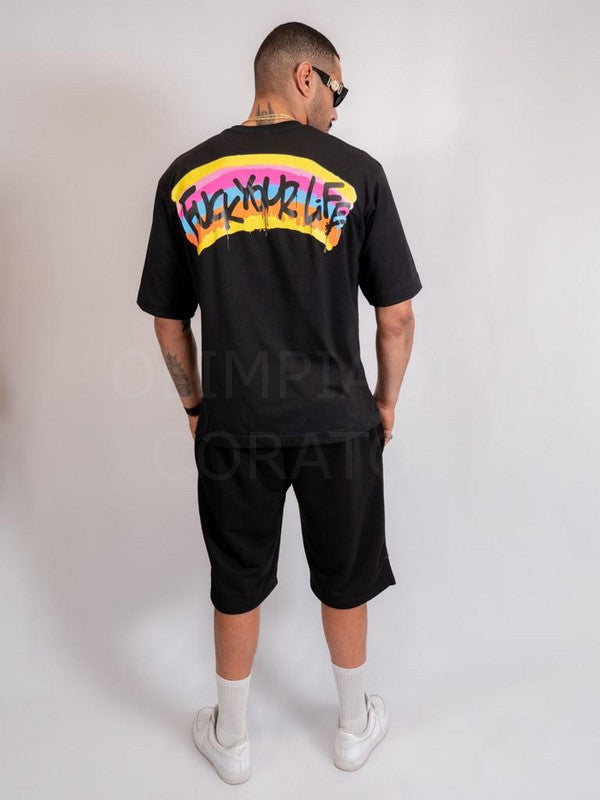 T SHIRT FUCK YOUR LIFE TS001203-NERO