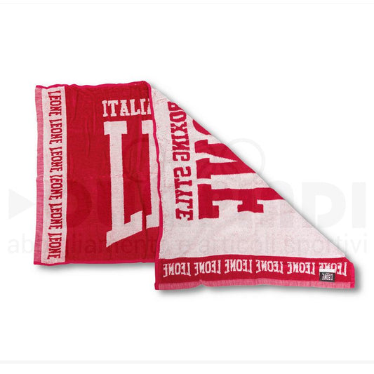 ASCIUGAMANO DA RING LEONE AC914-ROSSO