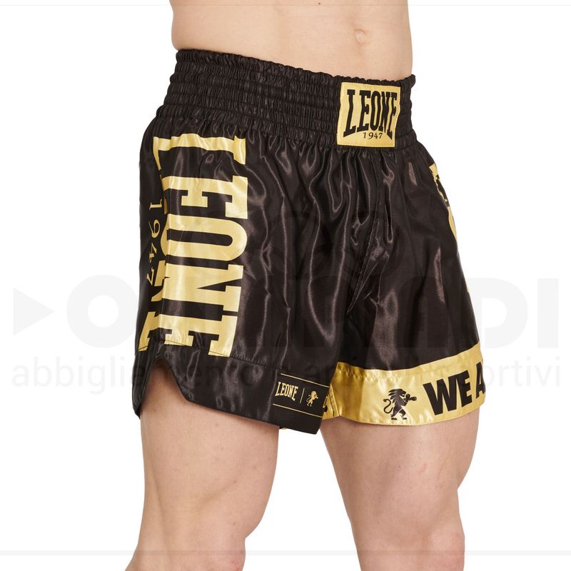 PANTALONCINO KICK-THAI DNA LEONE AB966-NERO