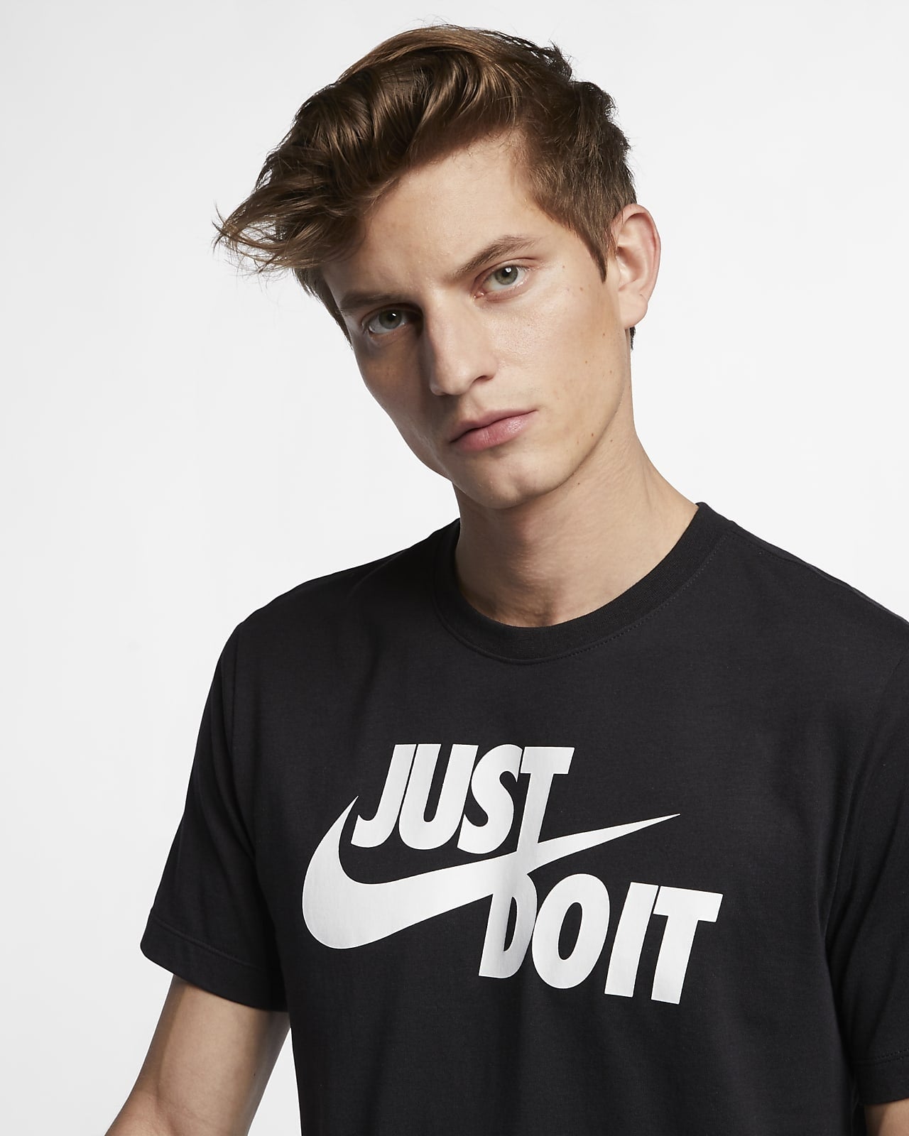 T SHIRT JUST DO IT NIKE NERO