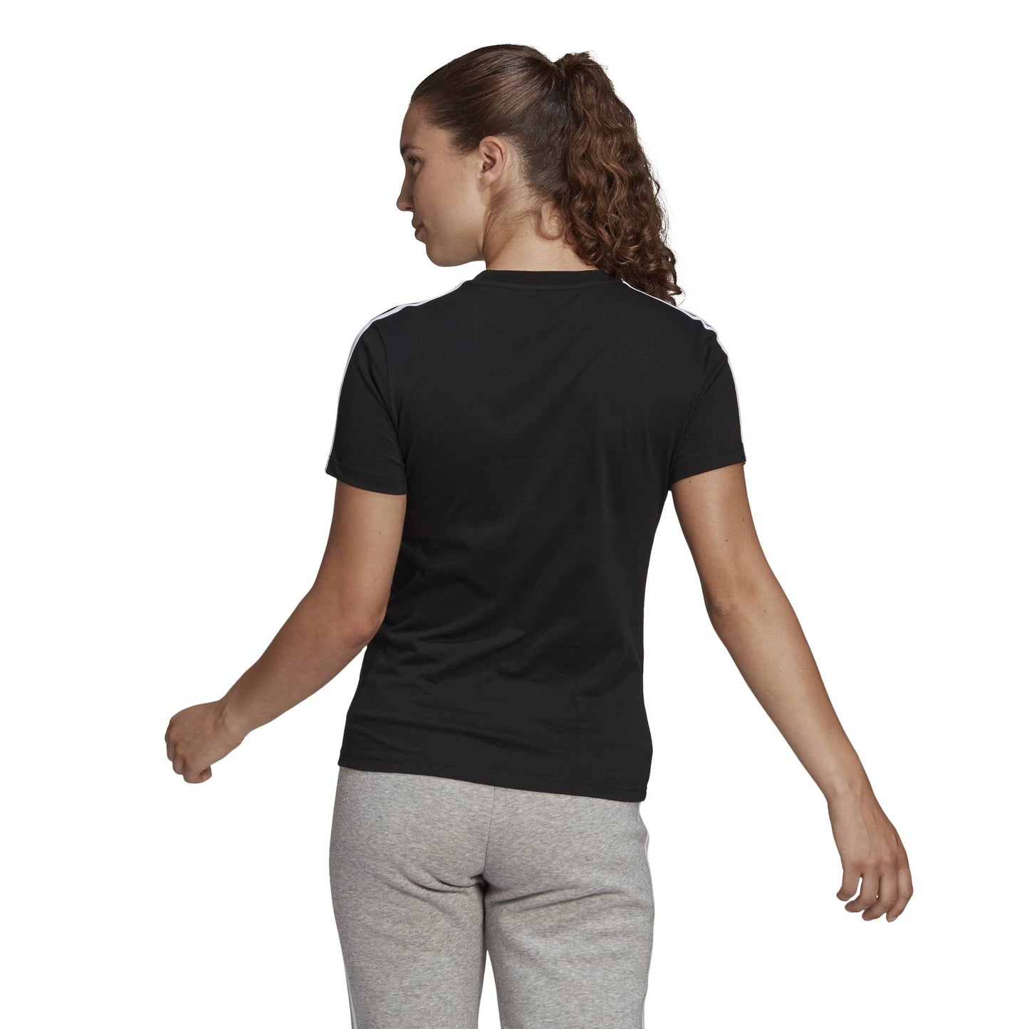 T SHIRT 3S ADIDAS W NERO