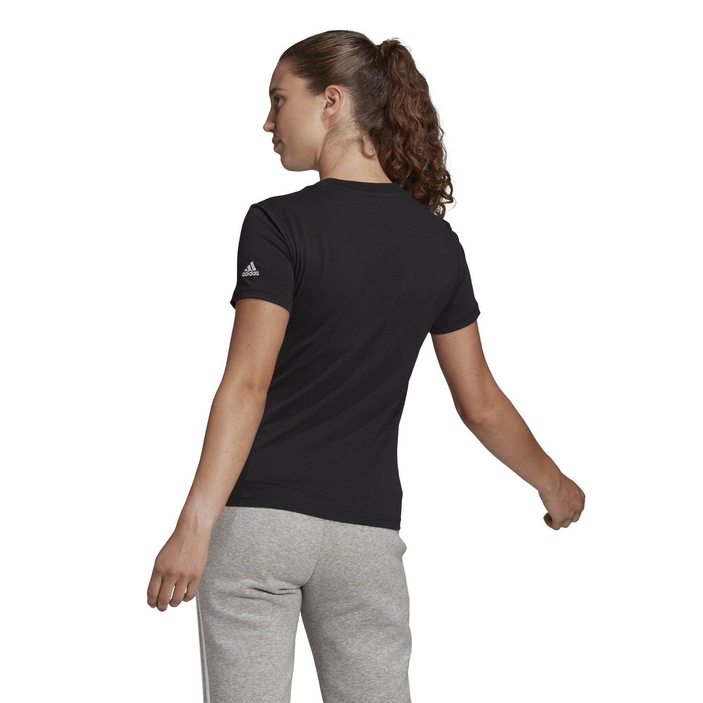 T SHIRT LIN W ADIDAS NERO