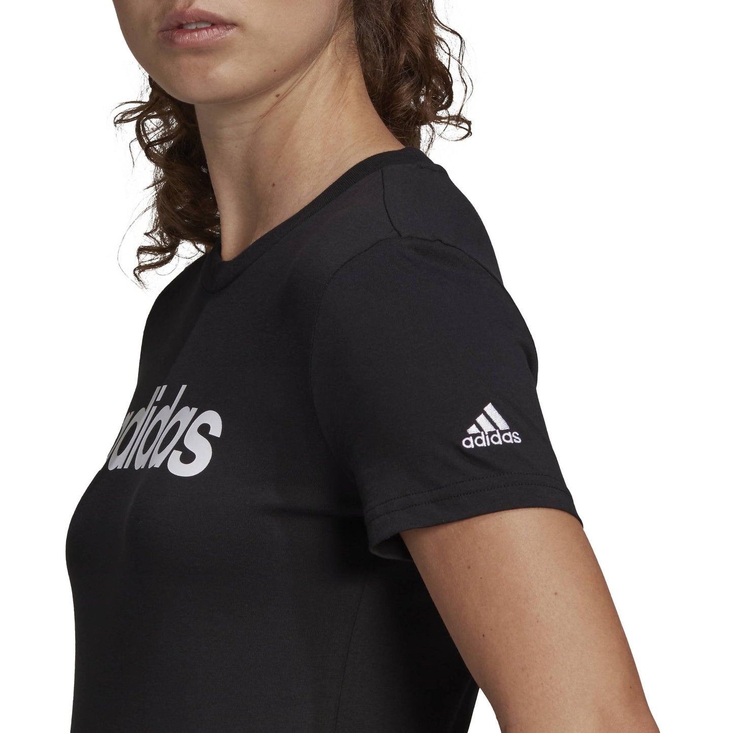 T SHIRT LIN W ADIDAS NERO