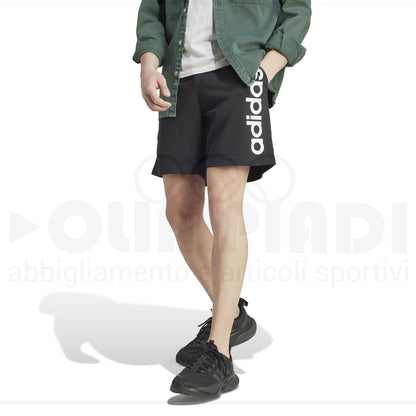 PANTALONCINO ADIDAS LIN SJ UOMO NERO