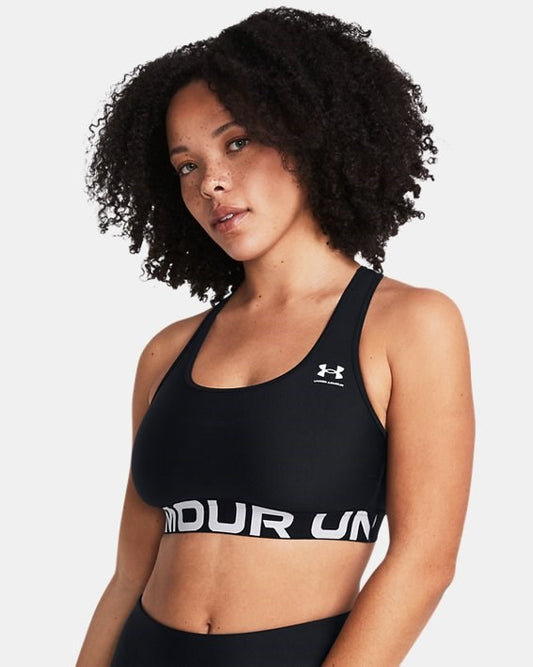 Under Armour UA HG Authentics Mid Bra Donna Nero - 1383544-1