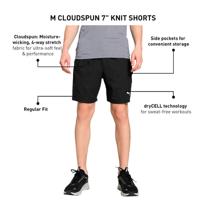 M CLOUDSPUN 7"" KNIT SHORT PUMA 525715-01