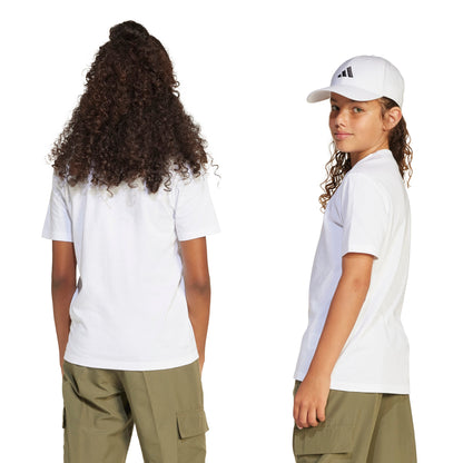 J SL TEE 160 WHITE ADIDAS JC9774 BIANCO