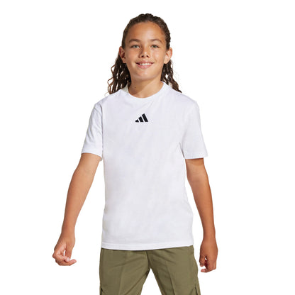 J SL TEE 160 WHITE ADIDAS JC9774 BIANCO