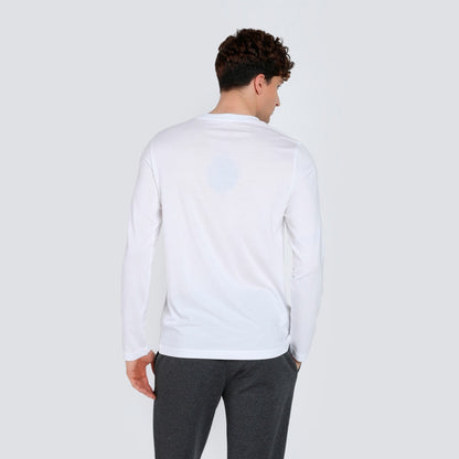 ESS No. 1 Logo Longsleeve Tee PUMA 682546-02 bianco