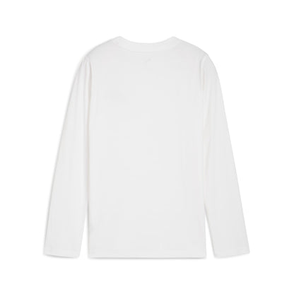 ESS No. 1 Logo Longsleeve Tee B PUMA 690726-02 bianco
