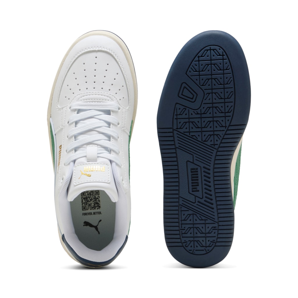 Scarpe puma caven 2.0 retro jr - 403203-02 bianco verde