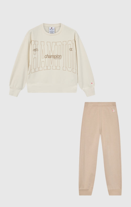 Sweatsuit CHAMPION 405236-WW056 tuta panna