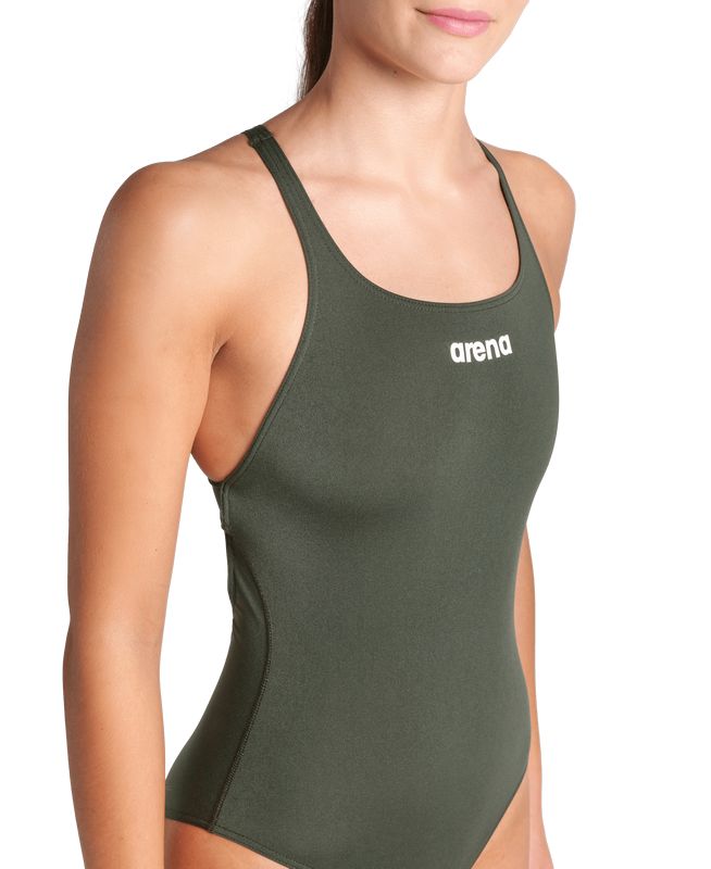WOMEN'S TEAM SWIMSUIT SWIM PRO SOLID arena 004760-660 VERDE