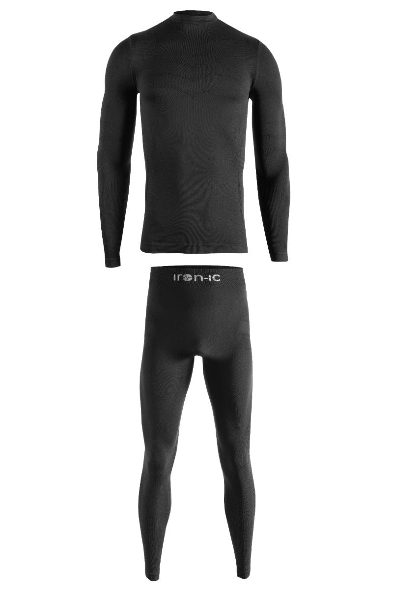 T SHIRT + PANTALONE JR TERMICO IRONIC 686279-nero