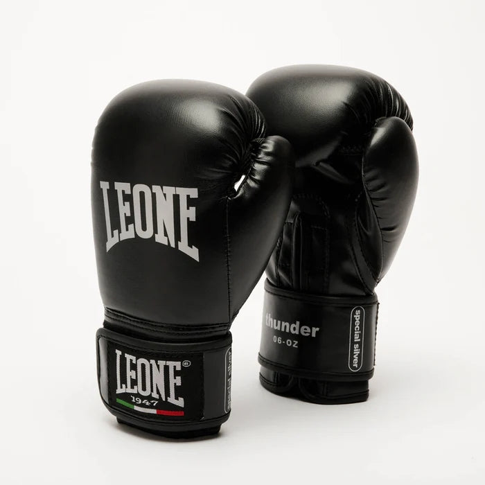 GUANTI BOXE THUNDER nero LEONE GN383J-NERO