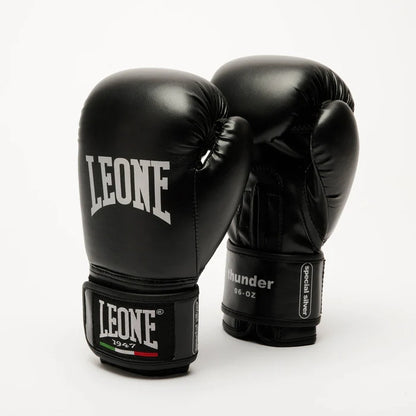 GUANTI BOXE THUNDER nero LEONE GN383J-NERO
