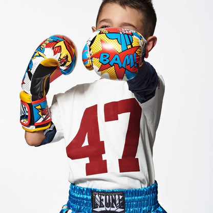 GUANTI BOXE JR LEONE GN400J-BIANCO