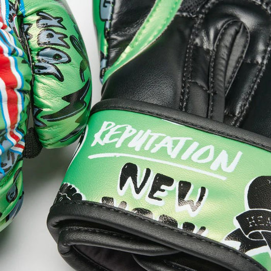 GUANTI BOXE FLAME LEONE GN407J-VERDE