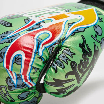 GUANTI BOXE FLAME LEONE GN407J-VERDE