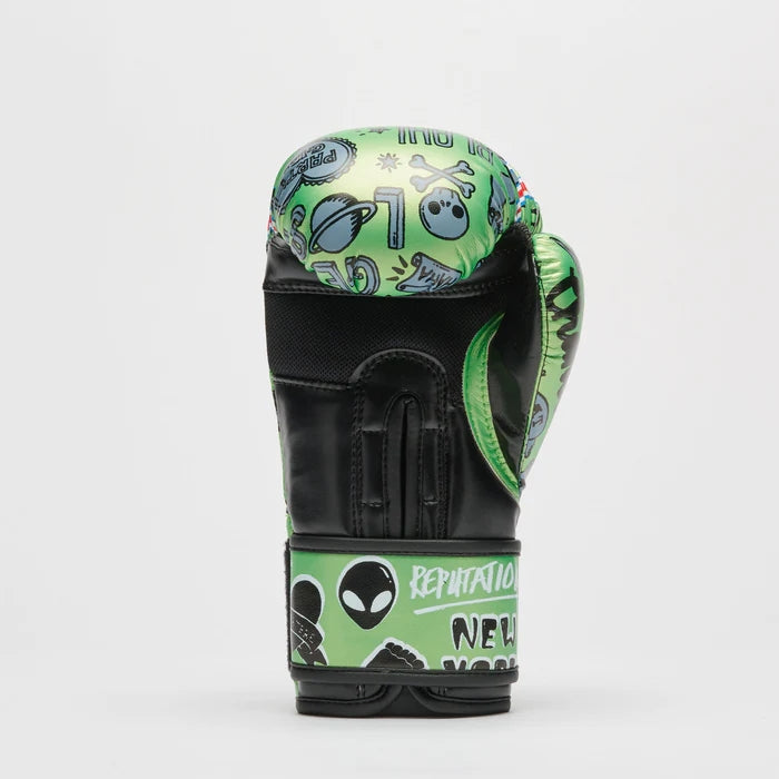 GUANTI BOXE FLAME LEONE GN407J-VERDE