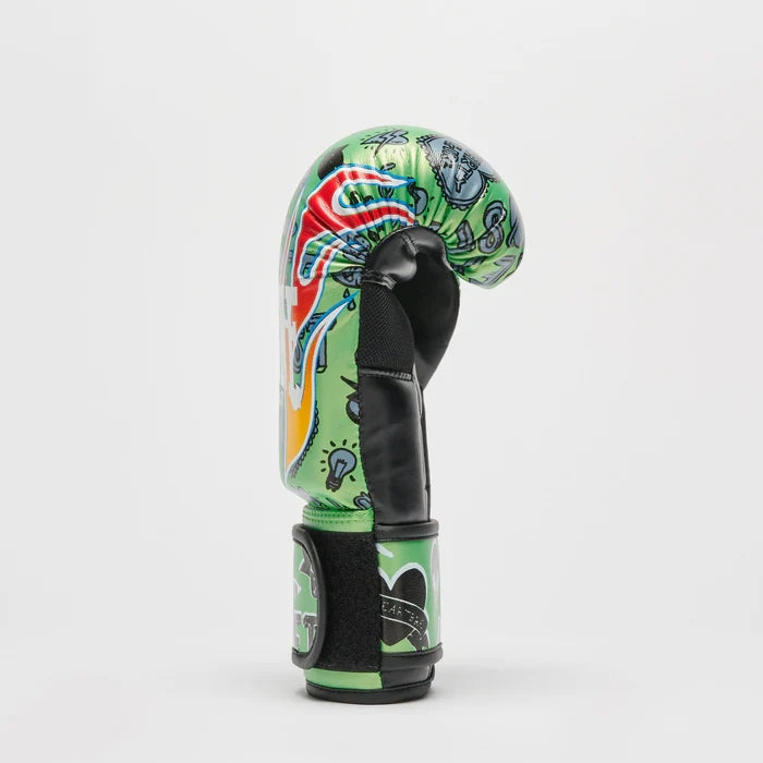 GUANTI BOXE FLAME LEONE GN407J-VERDE