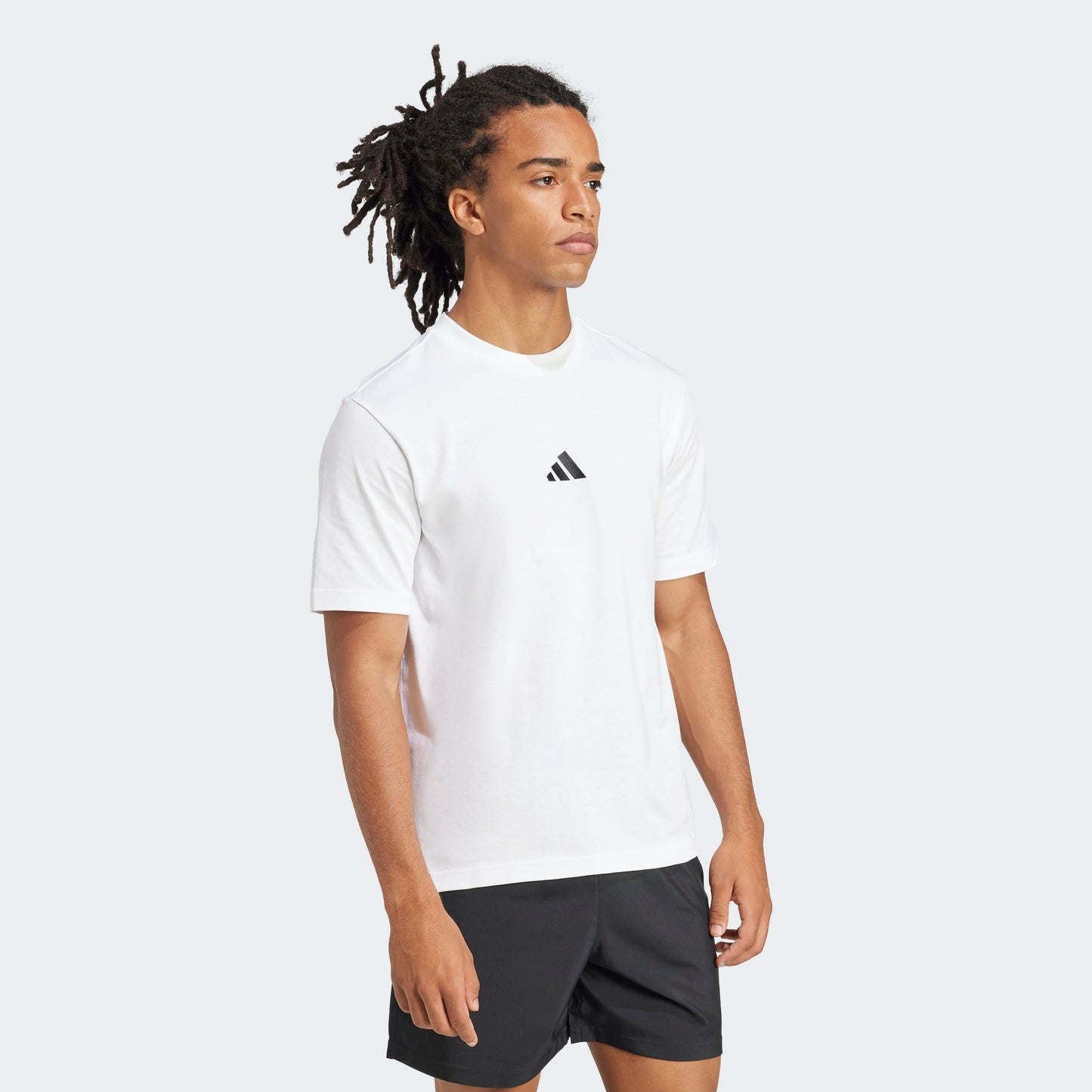 M SL SJ T WHITE/BL ADIDAS JF1092 T SHIRT