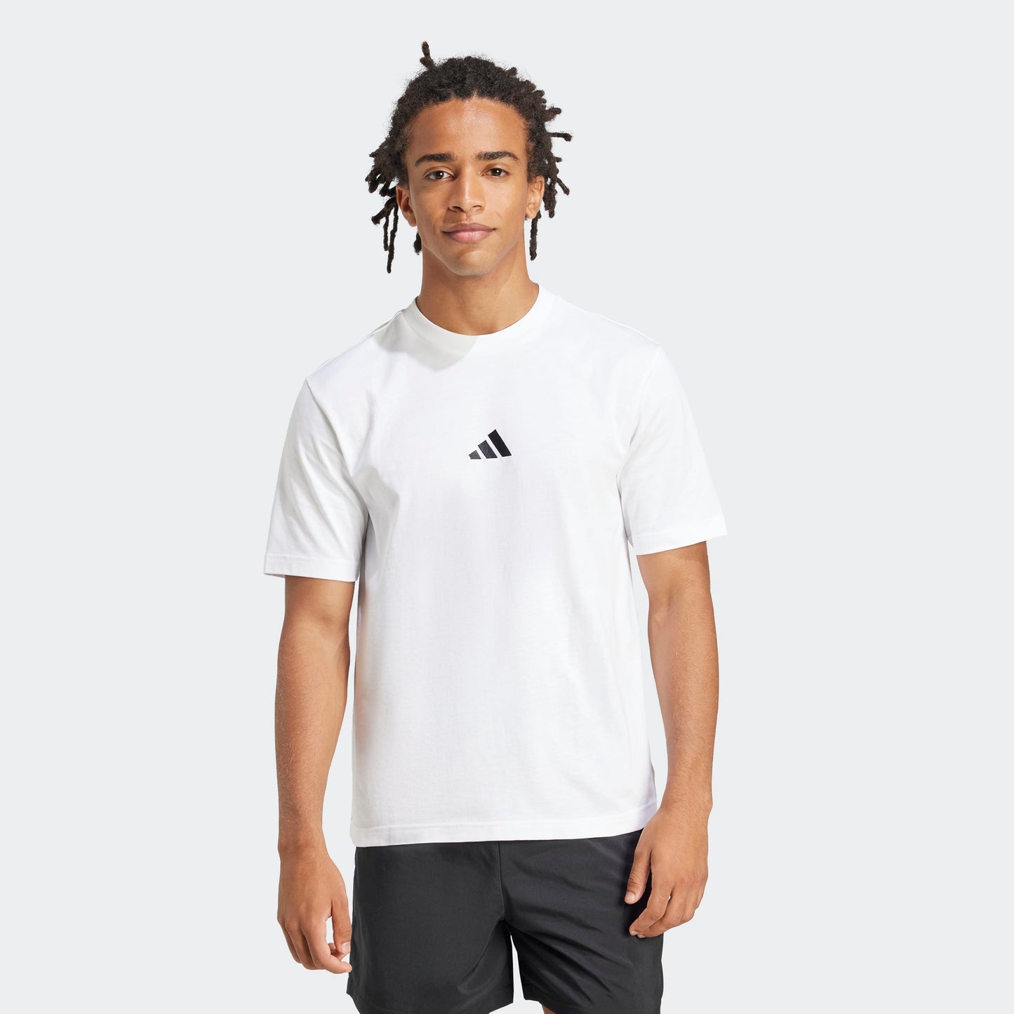 M SL SJ T WHITE/BL ADIDAS JF1092 T SHIRT