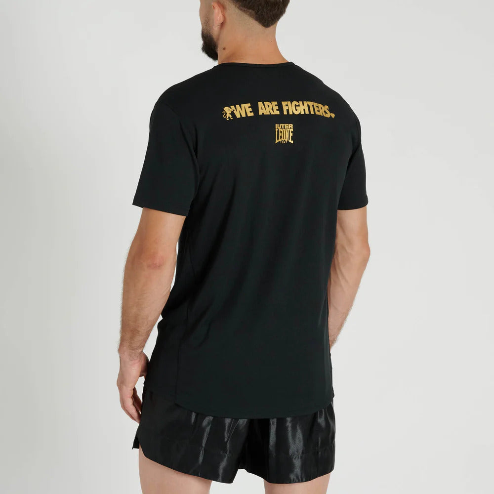 T-SHIRT LEONE X IUTER AB03IU -NERO