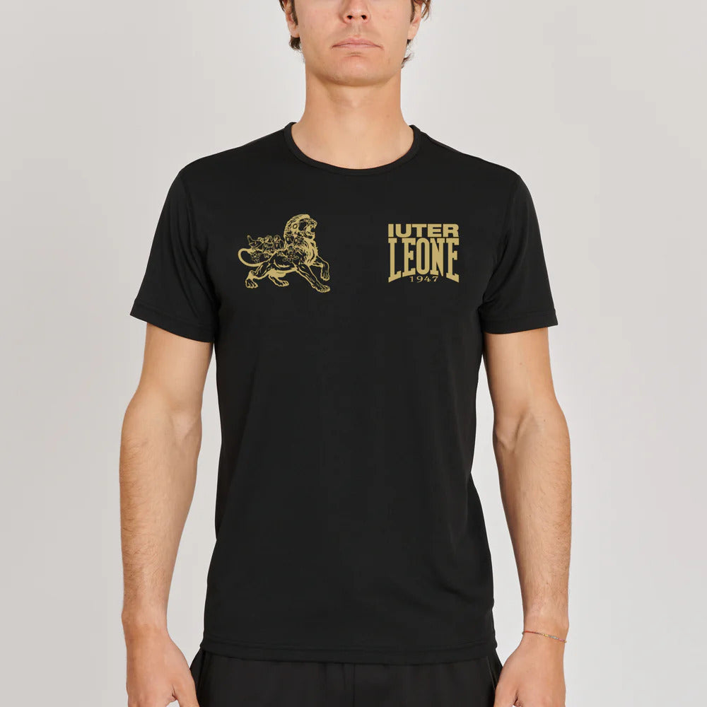 T-SHIRT LEONE X IUTER AB03IU -NERO
