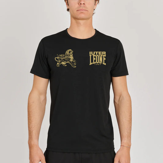 T-SHIRT LEONE X IUTER AB03IU -NERO