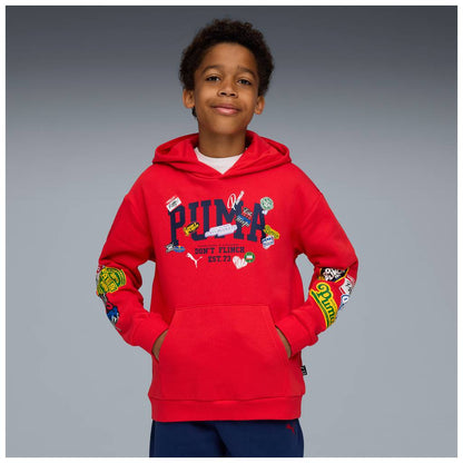 Felpa BASKETBALL Hoodie FL B PUMA 688980-11 rossa