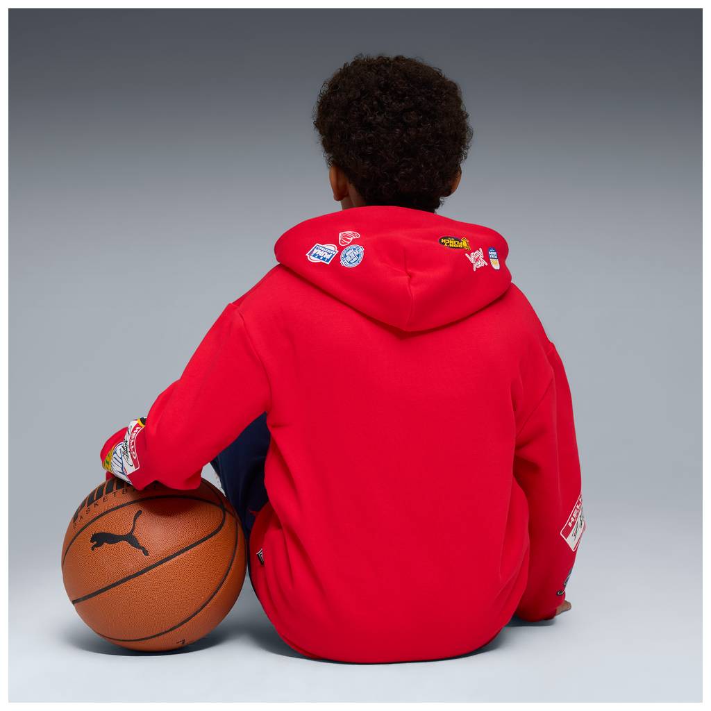 Felpa BASKETBALL Hoodie FL B PUMA 688980-11 rossa