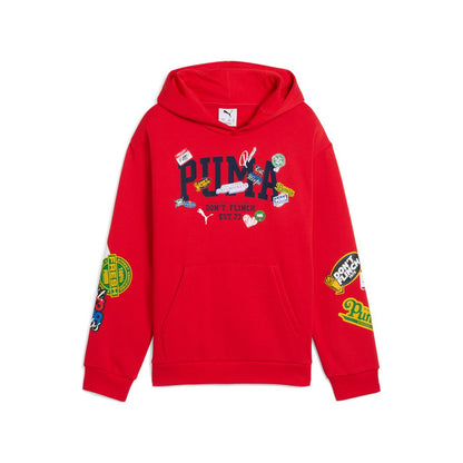 Felpa BASKETBALL Hoodie FL B PUMA 688980-11 rossa