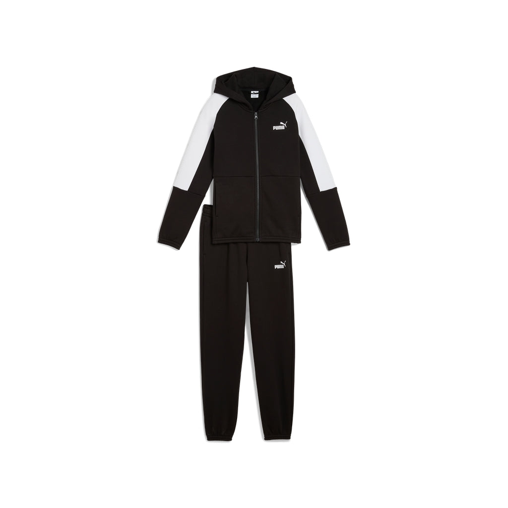 ESS BLOCK Hooded Full-Zip Sweat Suit FL B PUMA 689724-01