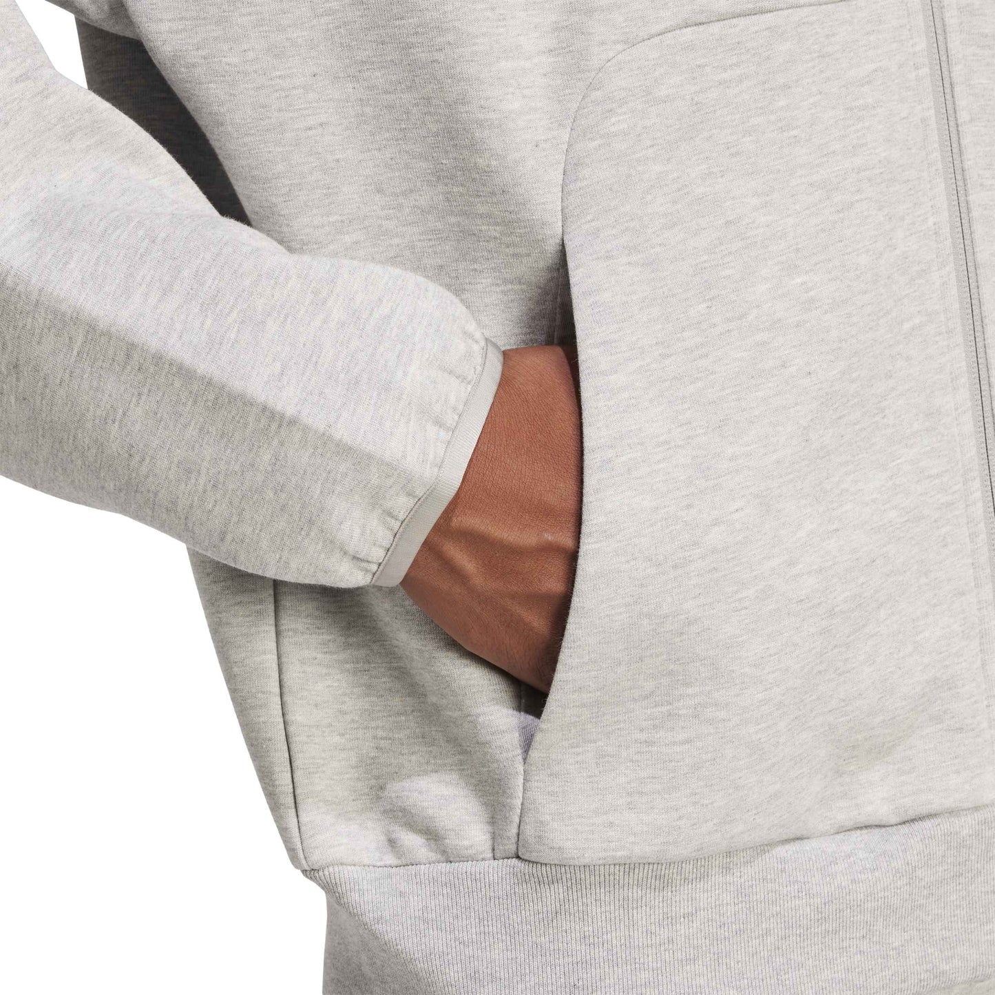 FELPA ZIP M FI SL FZ MGREYH ADIDAS JD4945