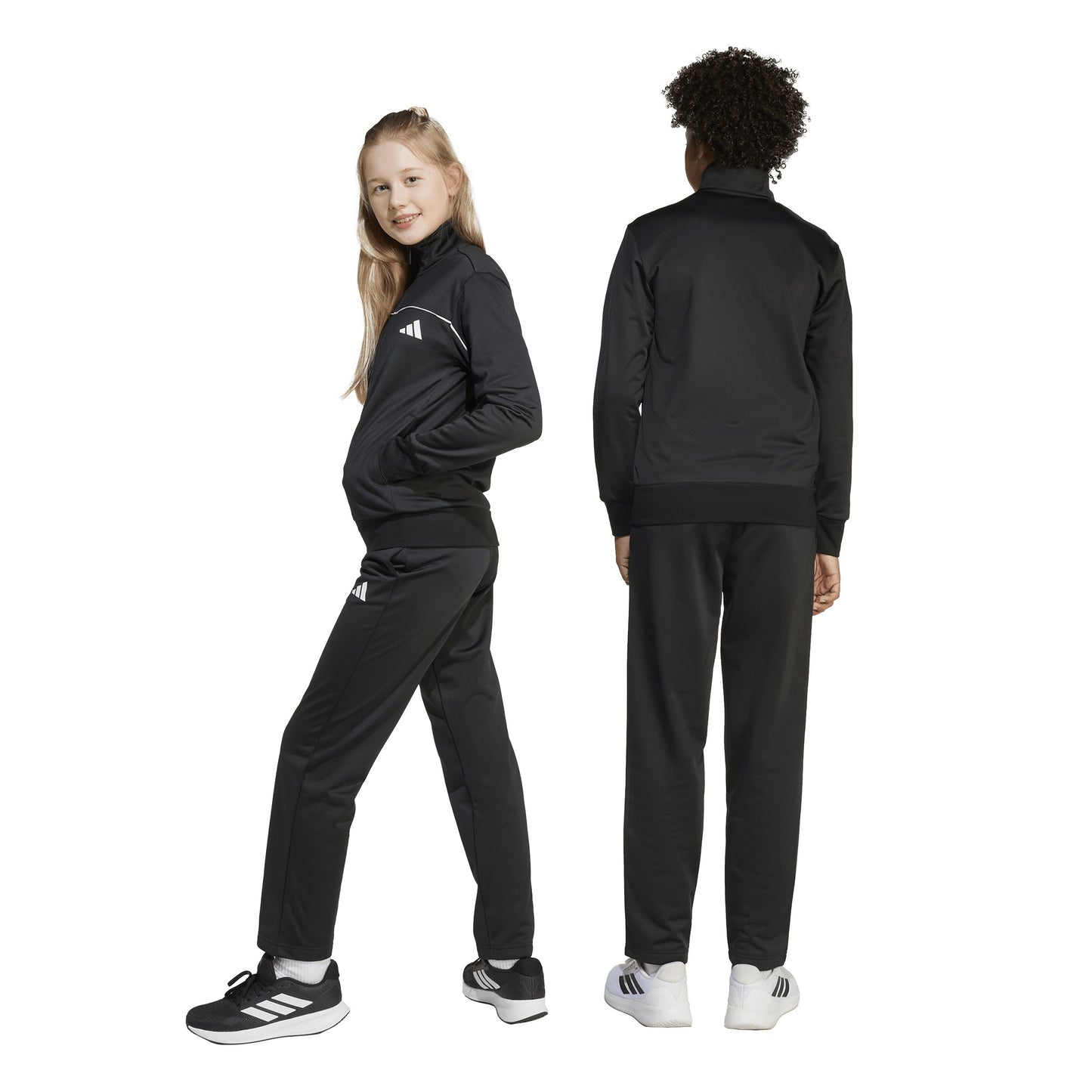 Tuta Sportiva Adidas Bambino Colour Pop Tricot Nero/Bianco JL7479