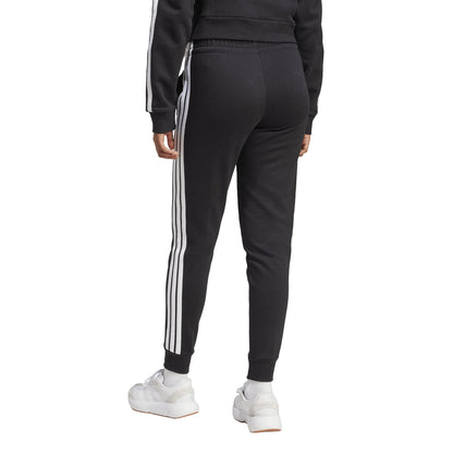Pantaloni Adidas Donna Essentials 3-Stripes Fleece Slim Nero JX2543
