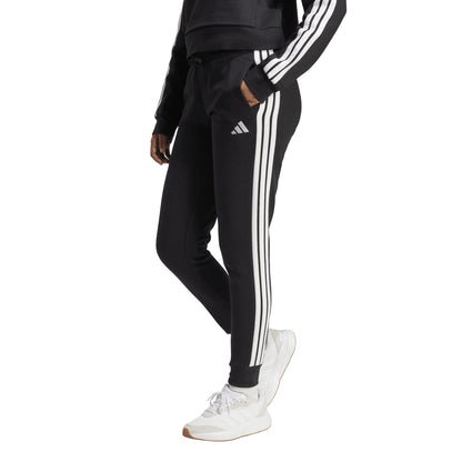 Pantaloni Adidas Donna Essentials 3-Stripes Fleece Slim Nero JX2543