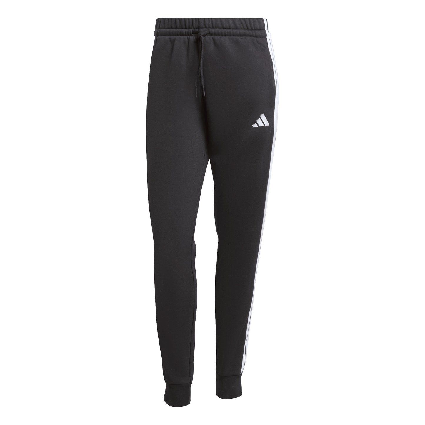 Pantaloni Adidas Donna Essentials 3-Stripes Fleece Slim Nero JX2543