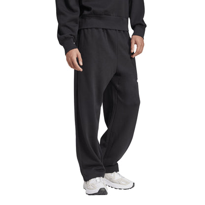 Pantaloni Wide Leg Adidas Uomo Essentials Fleece Nero JF3567