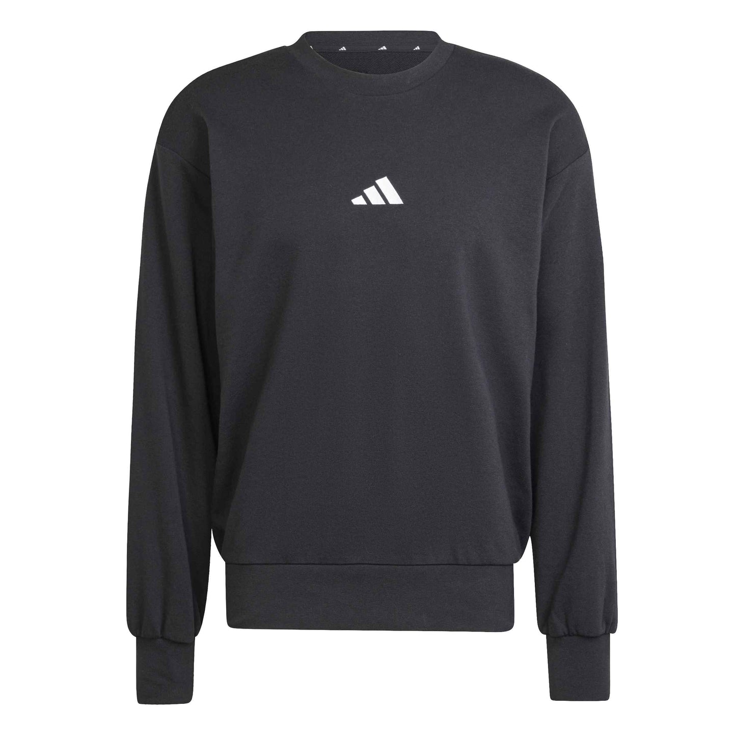 Felpa Girocollo Adidas Uomo Essentials Feelcozy Nero JE3837