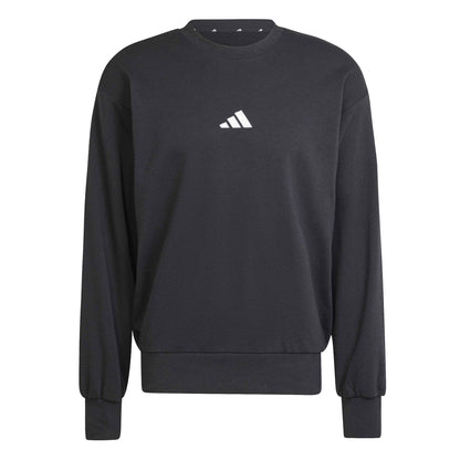 Felpa Girocollo Adidas Uomo Essentials Feelcozy Nero JE3837