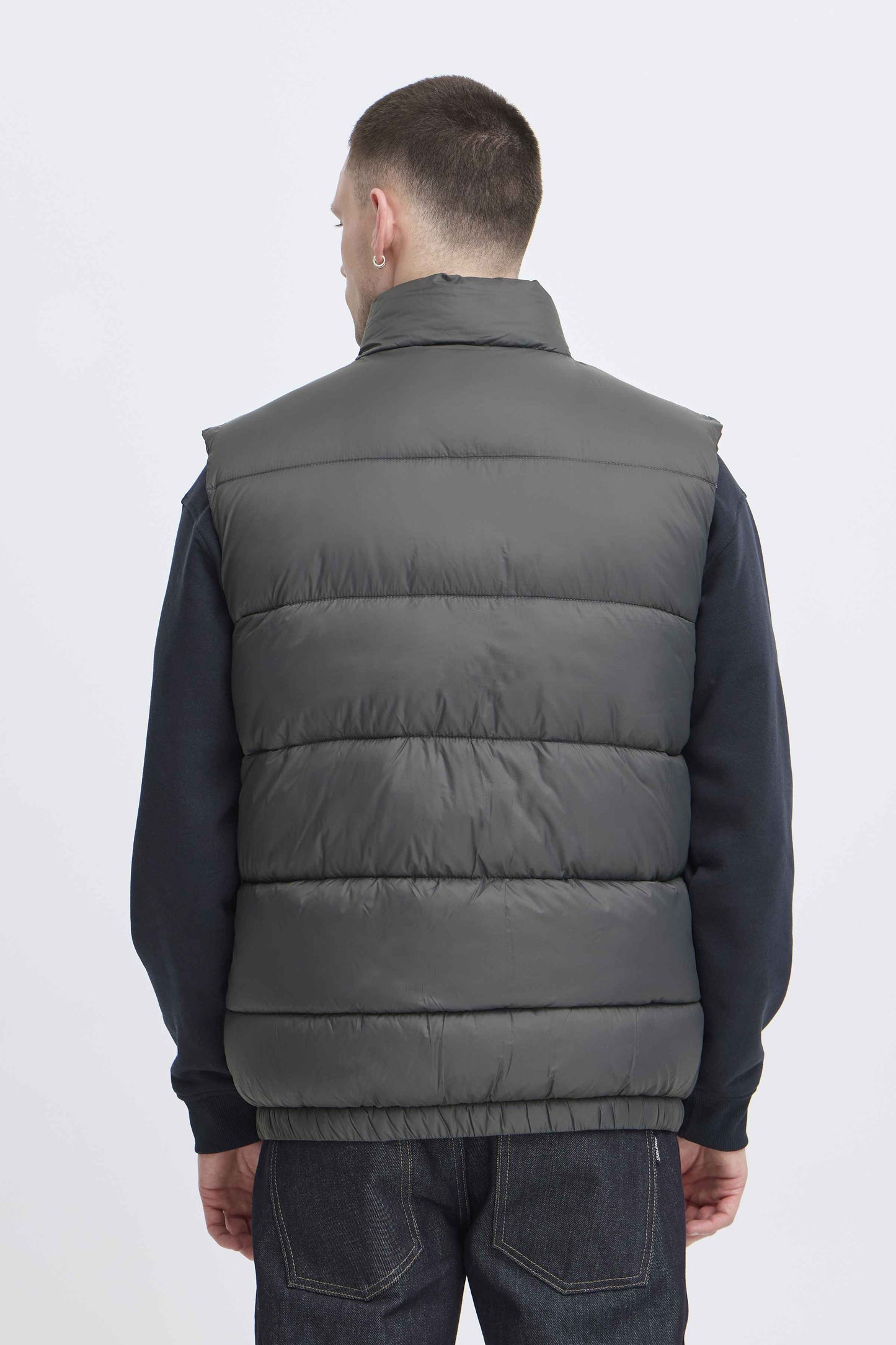 Gilet Blend He BHEIDEN Vest with Stand Uomo Grigio Scuro 20718636-193910